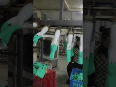 15 ميل النتريل الخضراء القفازات المقاومة للكيماويات