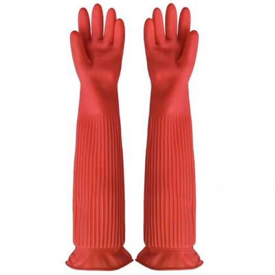 XL قفازات لاتكس طويلة للغاية 45 سم 120 جرام / زوج قفاز تنظيف المطبخ