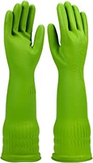 XL قفازات لاتكس طويلة للغاية 45 سم 120 جرام / زوج قفاز تنظيف المطبخ
