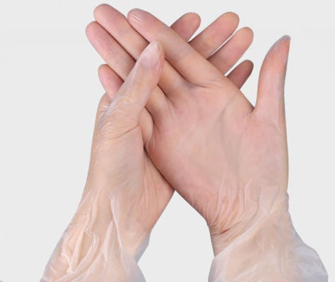 قفاز الفينيل المستخدم لمرة واحدة M4.0-5.5g مناسبة ملائمة حماية دائمة مناسبة للصناعة الطبية