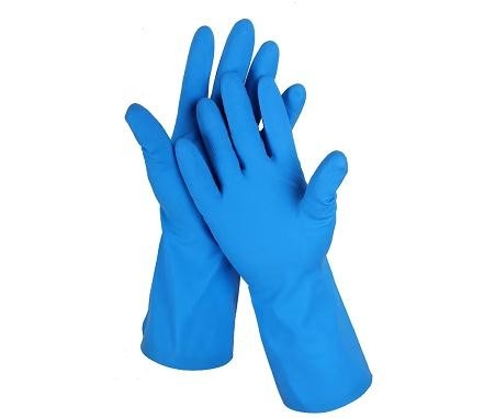 18 Mil Gloves Blue Nitrile Kitchen 330mm قفازات النتريل للاستخدام الكيميائي