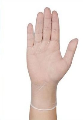 قفاز فينيل قابل للتصرف مقاوم للماء يعزل البكتيريا مستشفى فينيل امتحان قفازات