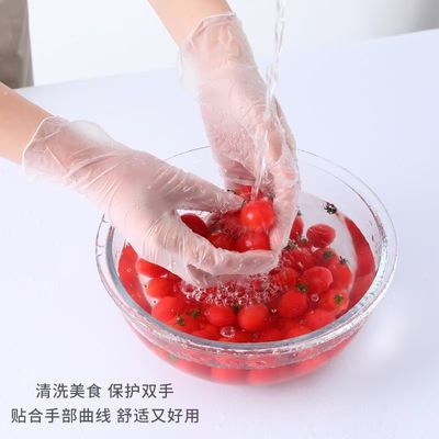 9 بوصة القفاز الفينيلي المستخدم لمرة واحدة XL حجم القفازات الحماية الخالية من اللاتكس للمساعدة الطبية في تنظيف المواد الغذائية