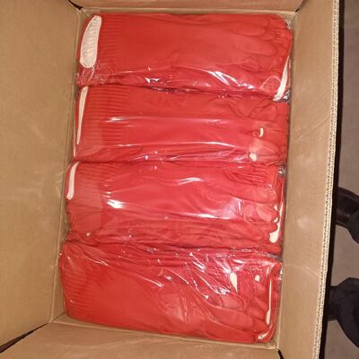 قفازات تنظيف طويلة جدًا مقاومة للمواد الكيميائية مصممة لتنظيف الحمام سهلة التنظيف ومتينة قفازات واقية