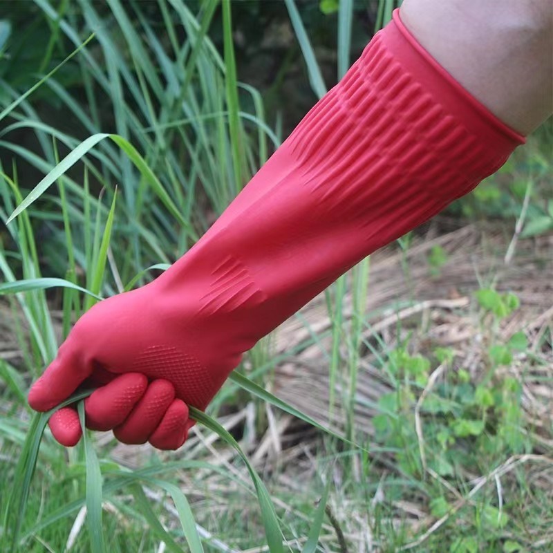 قفازات منزلية من اللاتكس مع كف و أصابع