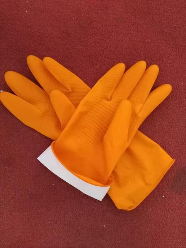 30 CM Length Latex Household Glove Equipped with Chemical and Puncture Resistance Ensuring Protection During Household Tasks